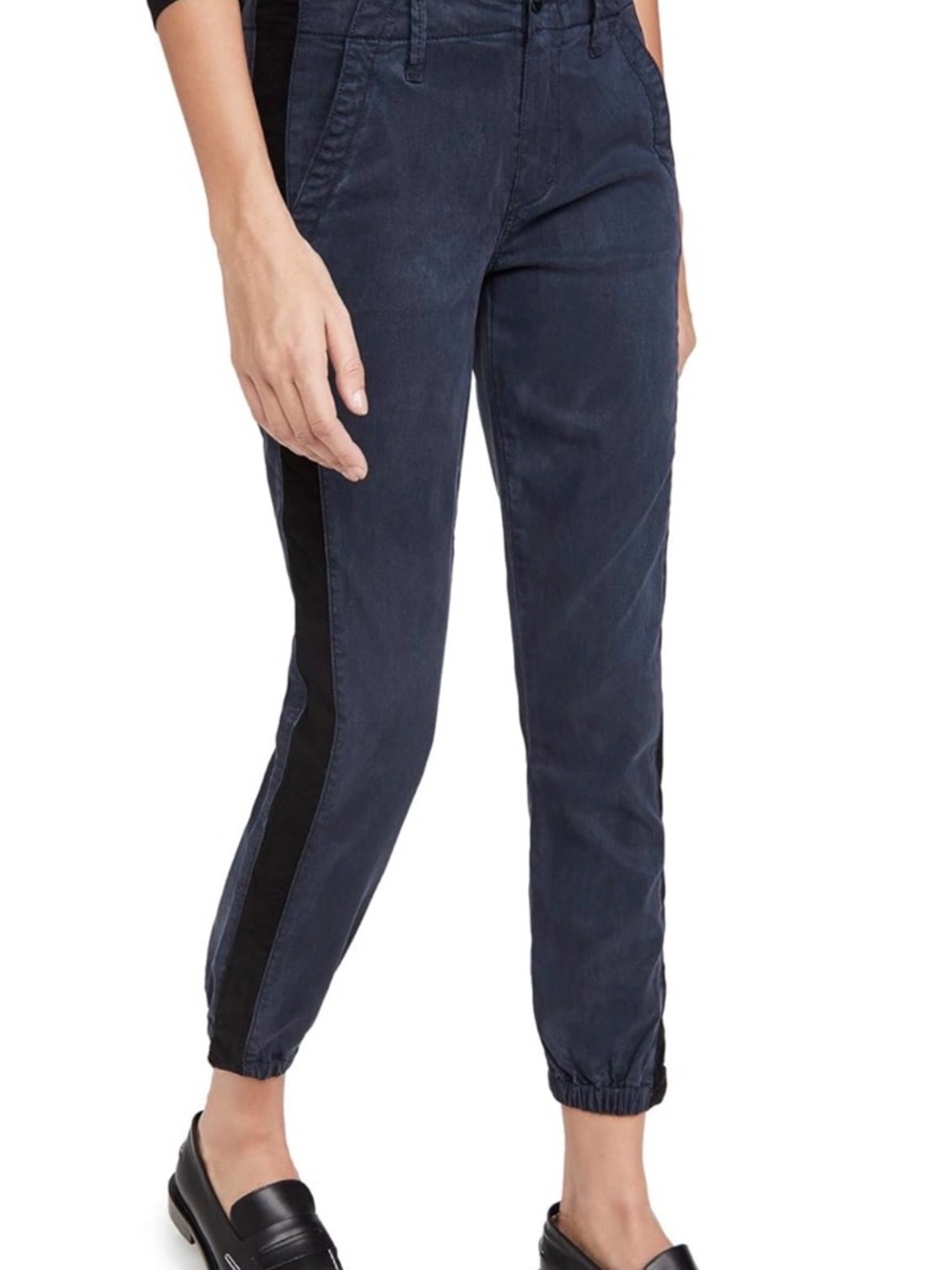 Paige Mayslie Jogger with Black Side Stripe